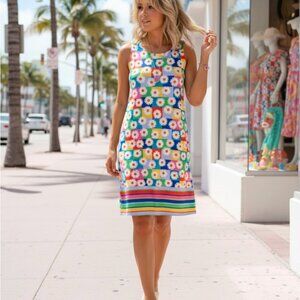 Colorful Daisy Midi Dress